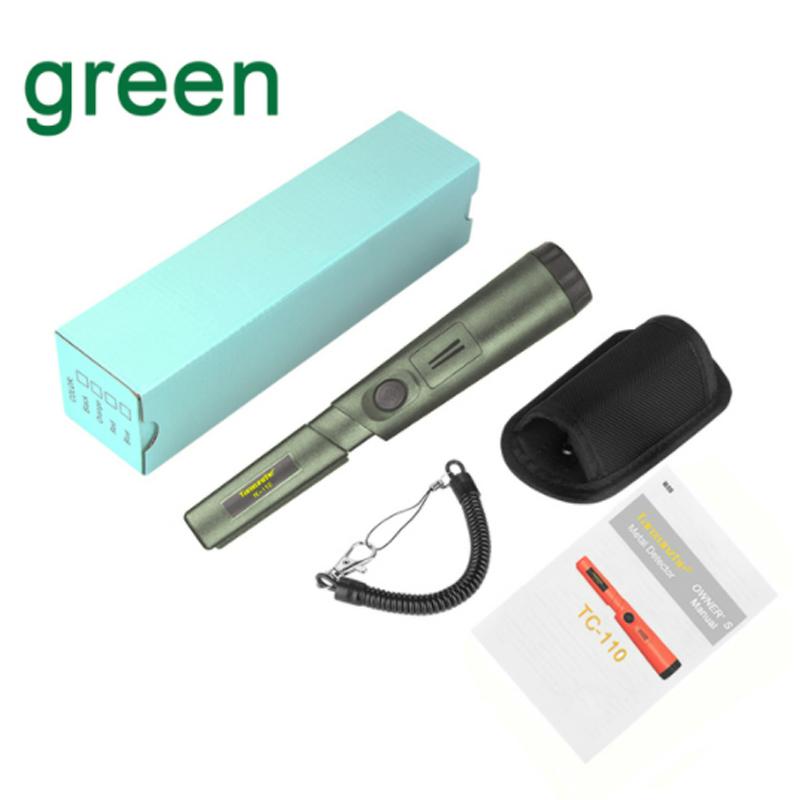 

Новый портативный металлоискатель TC-110 Pinpoint GP, портативный 360-градусный позиционирующий стержневой детектор, водонепроницаемый браслет-указатель IP68 зелёный