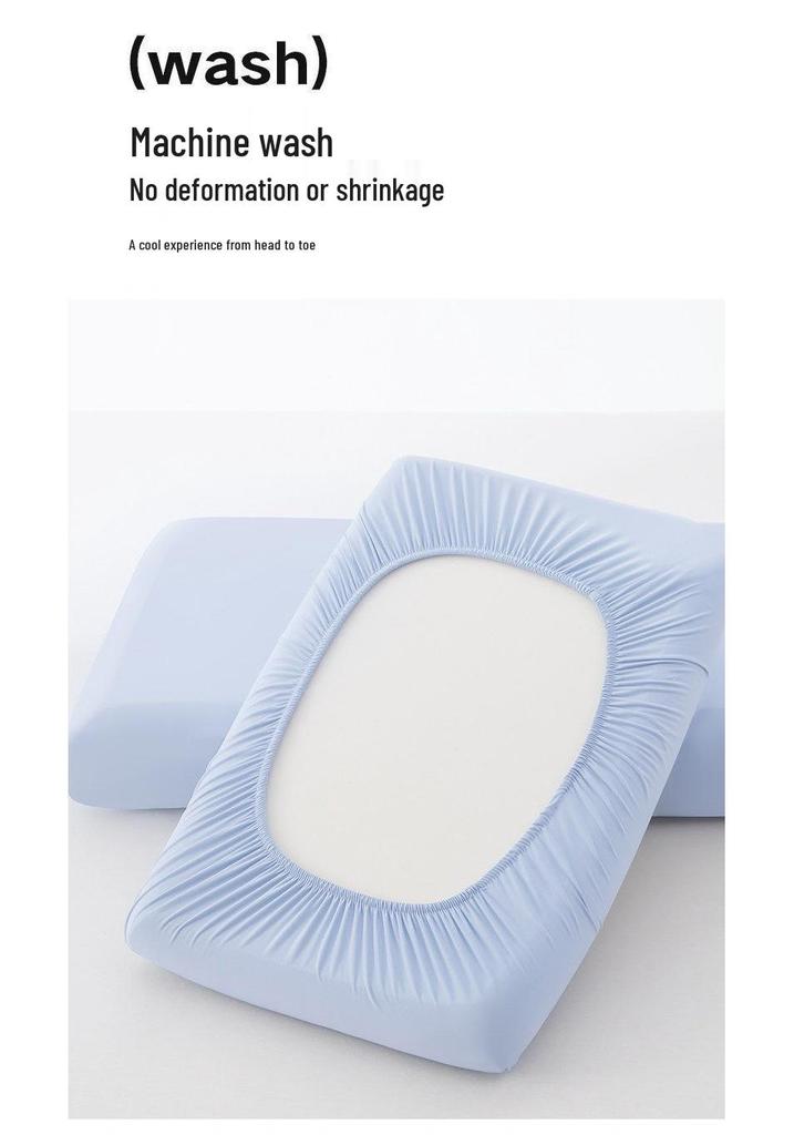 Ice Silk Cooling Pillowcase, Memory Foam, Universal Irregular Shape, Summer Comfort.