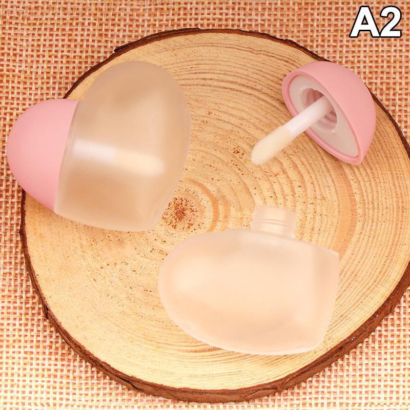 1Pcs 8Ml Plastc Peach Heart Empty Lip Gloss Packaging Tubes Cosmetic Lip Gloss Container Diy Lip Bam Tube