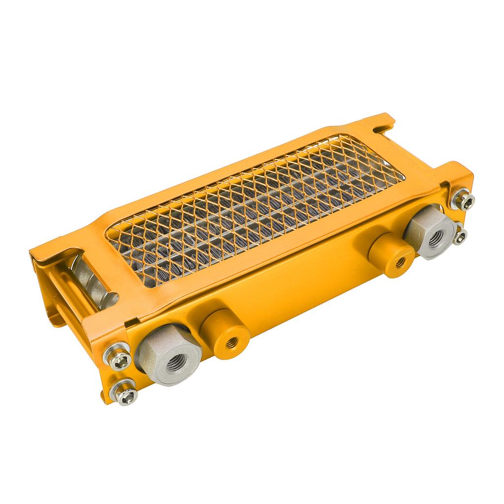 Motorcycle Oil Cooler Kit Aluminum 4 Rows High Efficiency Replacement for Monkey 125 50cc to 150cc Dirt Pit Bike Gold