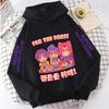 New KPop Demon Hunter Cartoon Girls Hoodies Children's Korean Wave Print Fashion Casual Tops Casual Girls Clothing Warm