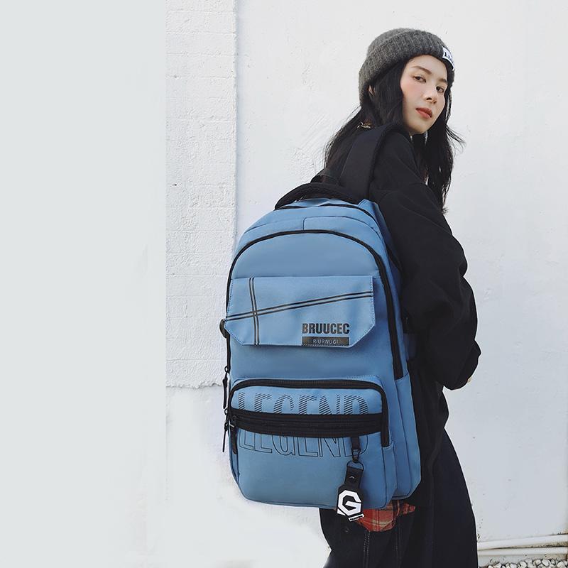 Student Bag Junior High School Students Large Capacity Backpack Men's Backpack