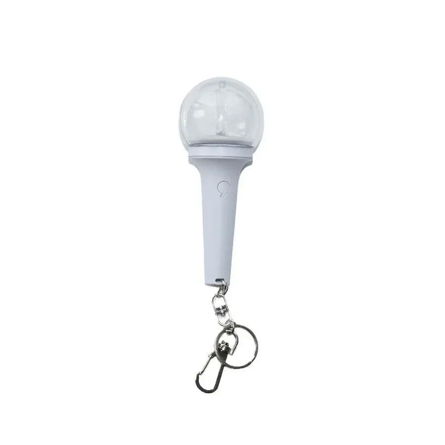 Kpop Idol Mini Ive Lightstick Keyring Glow Stick Keychains Pendant Fans Dive High Quality Gift Durable Stress Relief