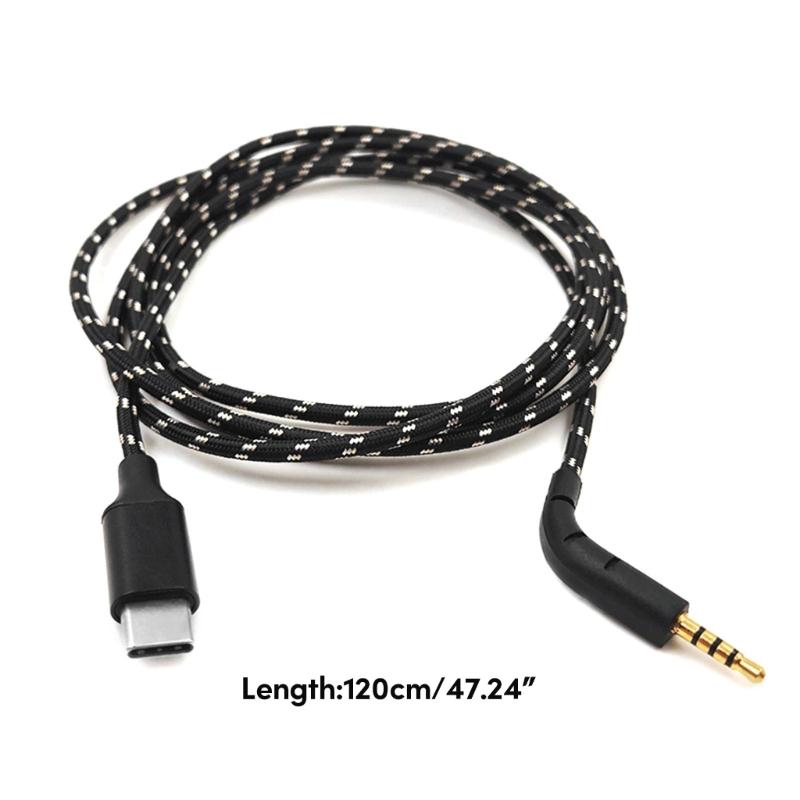 Durable Cable for B&W P7 Headphone Extension Cord Nylon/TPE Wire Improve Your Listen Experience Hifi Sound Cord 120cm