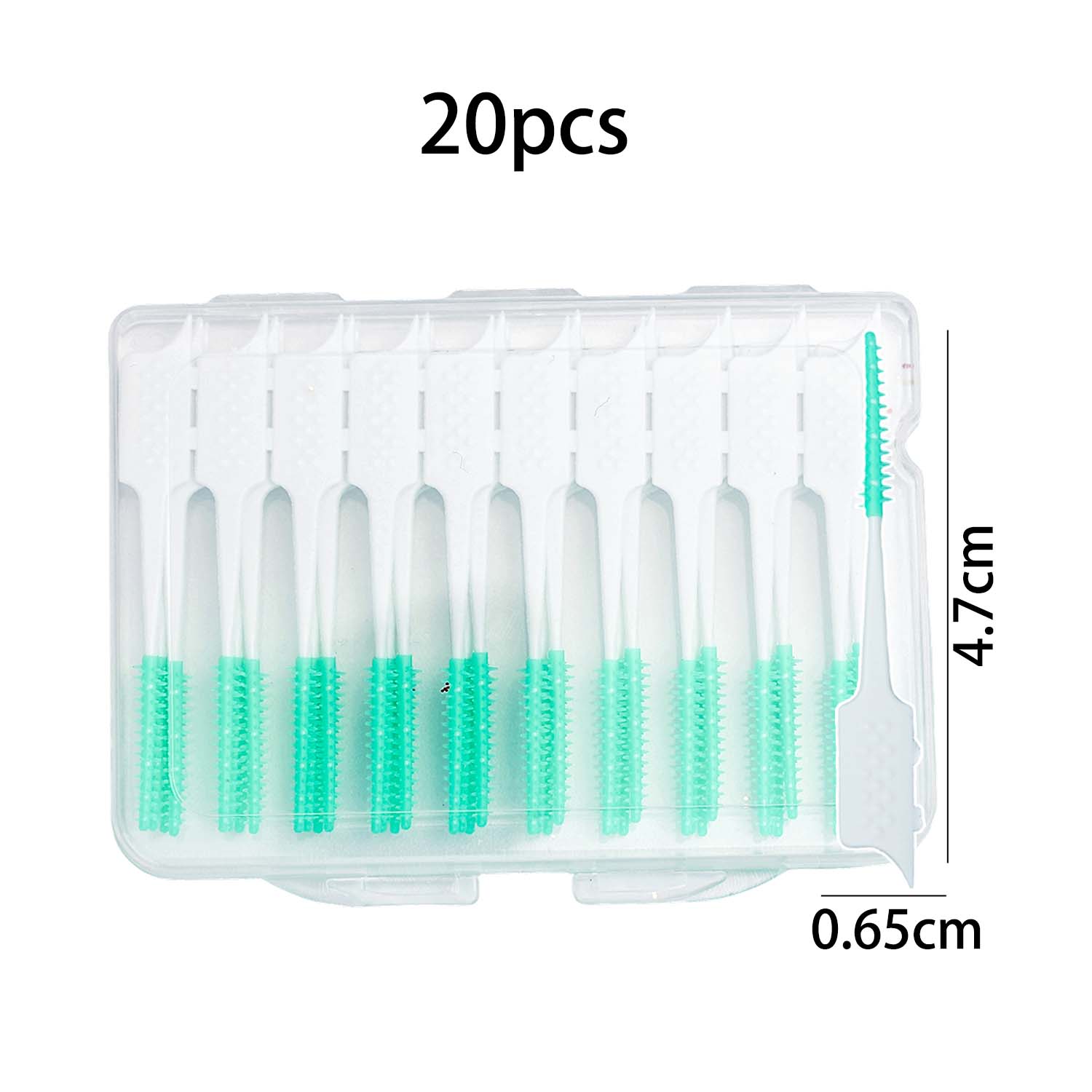 

20/500pcs Disposable Soft Rubber Interdental Brush Teeth Cleaning Tool Dental Cleaning Between Toothbrush Oral Hygiene Care Tool