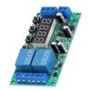 Verzögerungsrelaismodul 2 Kanal Impulstrigger Strom Aus Zyklus Timer Schaltschaltung YF‑7 7‑30VDC