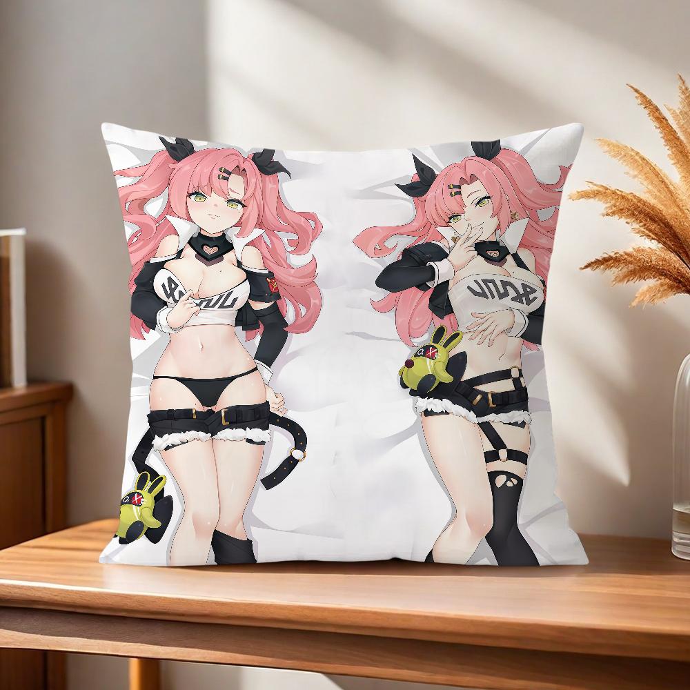 ZZZ soft Pillow Case Zero for Zone Zenless Sofa Living Room Home Nicole Decor Protective Covers Without Demara Pillow-Insert