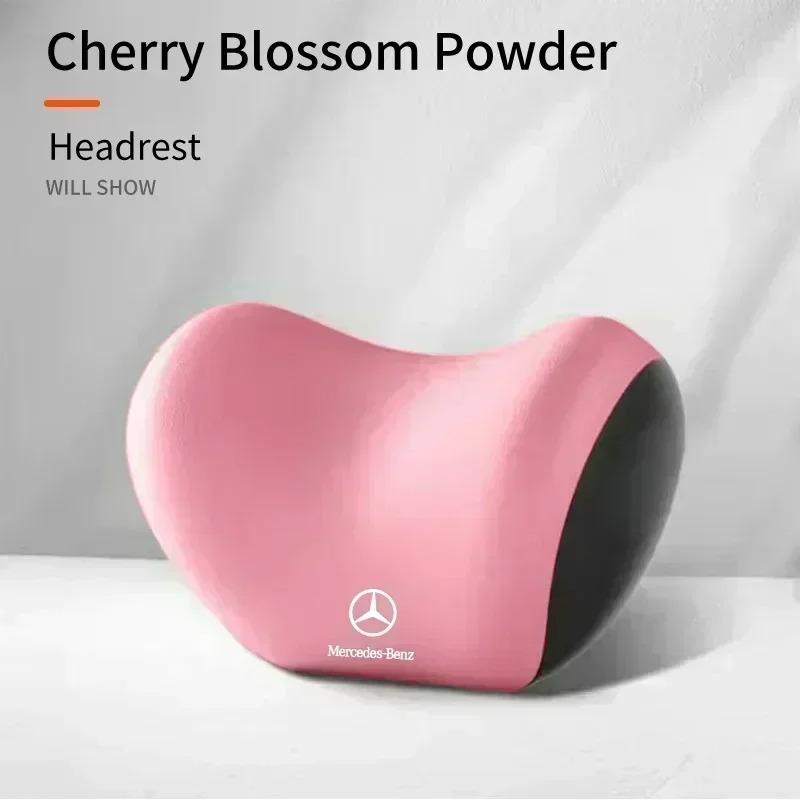 Car Lumbar Back Support Headrest Neck Pillow Car Seat Cushion For Mercedes Benz AMG A B C E S V Class A180 CLK CLA GLE C200 C300 JB1