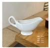 Creative Pure White Ceramic Coffee Small Milk Cup Pot Pot Steak Cup Sauce with Handle Size Sugar Jar Milk Spoon Beak