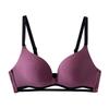 Seamless Wireless Push Up Bra Ribbed Invisible Bra For Women