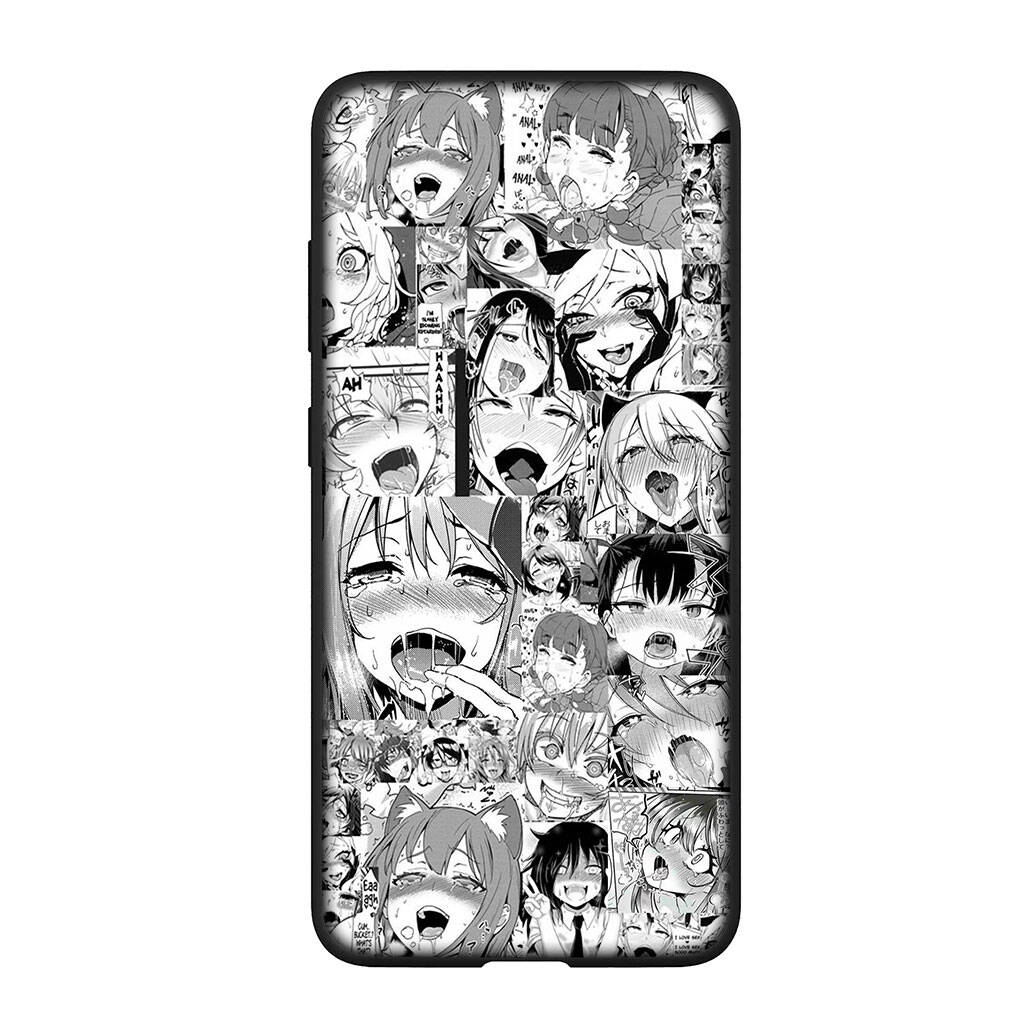 For iPhone 17 16 15 Xiaomi Poco F7 F8 X7 X6 C85 C75 M8 Redmi Note 14 13 12 11 Pro Max 14C 13C A3 A4 Case Cartoon Ahegao Hentai Manga Girl Waifu Cover