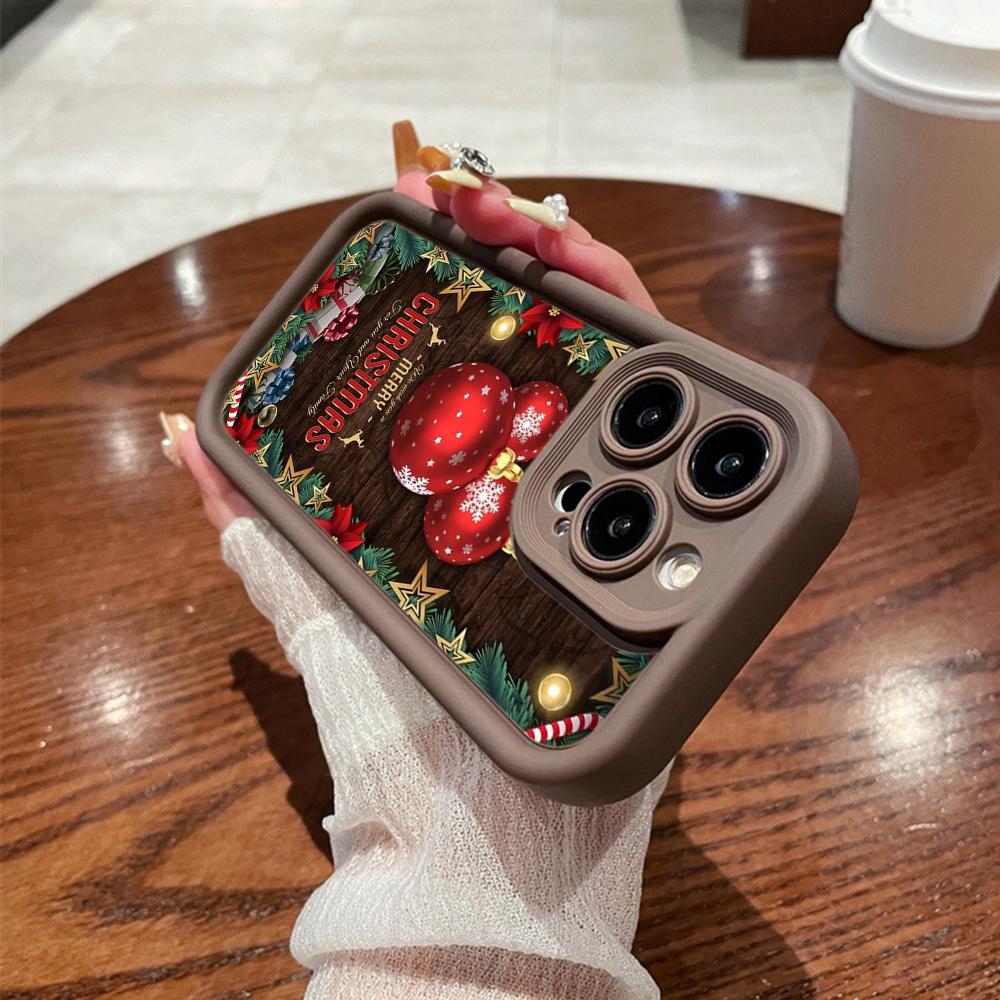 Ae103 Christmas Tree Christmas Phone Cases for Samsung M54 A72 M23 Moto G30 Google Pixel 9 OnePlus 11 Infinix Tecno Angel Eye Ladder Protective Cover