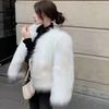 Autumn and Winter New Fashion Imitation Fox Fur Coat Women's Short Slim and Thin Fur Coat Tide