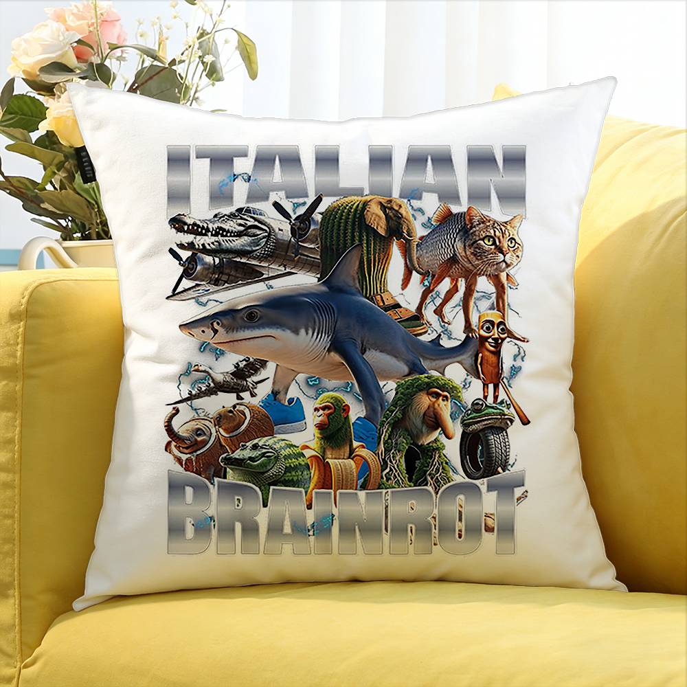 Tung Tung Tung Sahur World Various Sizes Square Pillow Case For Car Home Bedchamber Decor