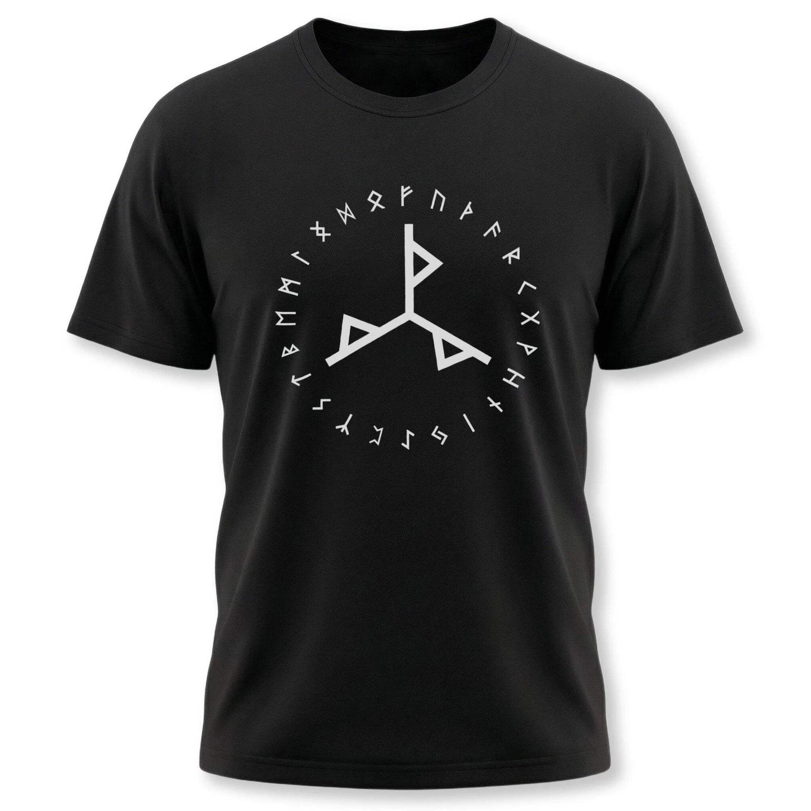 Norse Power Bind Rune & Viking Elder Futhark Runes T-Shirt | Unisex Graphic Tee S