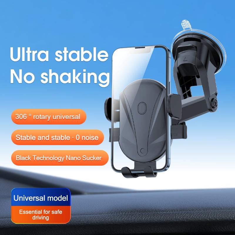 Verbessertes Auto-Handyhalter • Starke Saugnapfbasis • 360° drehbar • Tragbares Autozubehör • Handyhalter & GPS-Ständer