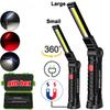Luce da lavoro COB LED Dimmerabile Ricaricabile USB Torcia LED Lampada da ispezione con gancio magnetico Power Bank Batteria 18650 Torcia