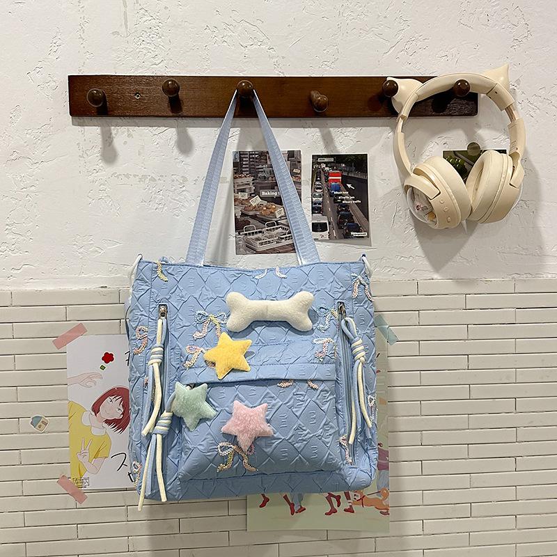 

Японский милый рюкзак с бантом: Стильный, Вместительный, Универсальный Рюкзак для Студентов и Пассажиров Without pendant, reduce by 4 yuan