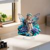 1Pcs Butterfly Fairys Sculpture Ornament Home Decoration Acrylic Butterfly Fairys Statue Figurines Table Centerpieces