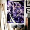 Seraph of the End Wall Tapestry Aesthetic Wall Hanging Printed Fabric Blanket Decorative Tapestries for Bedroom Living Room Home Decor