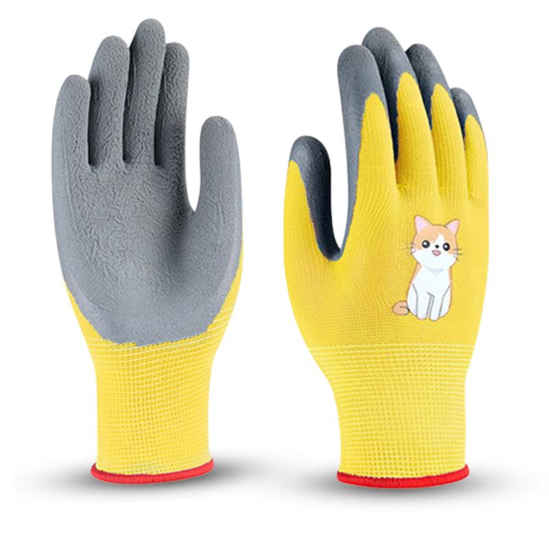 Gardening Gloves Kids Durable Waterproof Garden Work Gloves Non-Slip Children Safety Yard Work Gloves Portable Garden Supplies