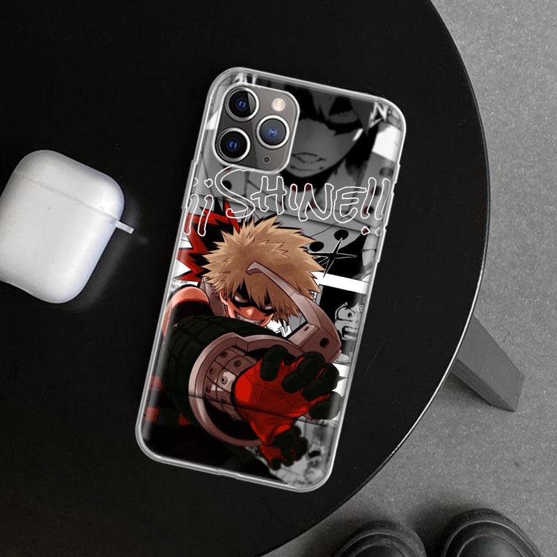 MHA Bakugou Katsuki Phone Case Cover for iPhone 11 12 13 Mini 14 15 Plus 16 Pro Max 17 Air 7 8 + SE Art Customized Fundas 11 12