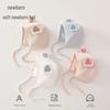 Cute Double-Layer Cotton Beanie with Ear Protection for Newborns