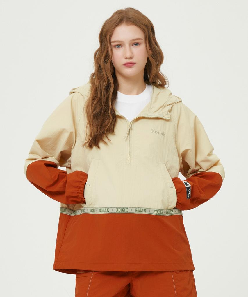 Kodak Scenery Colorblock Anorak Beige