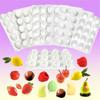 Flexible Baking Molds With 15/12 Fruit Designs Suitable For Chocolate Making Candle Crafting And Dessert Preparation