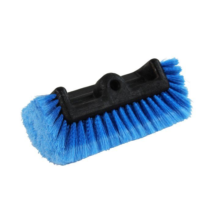 Brosse à eau à poils doux à quatre côtés pour le visage, brosse de lavage de voiture - longueur 25 cm, bleu