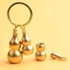 Outdoor Survival Pills Boxes Container Brass Mini Gourd Waterproof Capsules Seal Bottle Capsules Pills Bottle Keychain