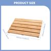 Bamboo Bath Mat Shower Non Slip Versatile Decor Easy To Clean Stylish Heavy Duty Sturdy Bathroom