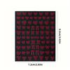 Nail Art Sticker, Japanese Simple Gold And Silver Red Shorts, Streamer Bow, Adhesive Nail Sticker.
