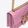 PINKO Women's Classic Embossed Love Crossbody Bag