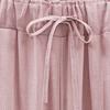 Thin Elastic Waist Women Trousers Side Pockets Drawstring Wide Leg Casual Trousers Ladies Clothing