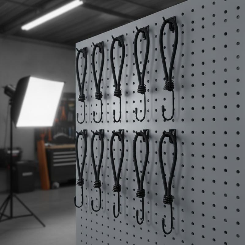 10Pcs Metal Spiral Cord Hook Heavy Duty Strong Load Capacity Black Cargo Net Hooks Universal Fastener Accessories For Atv