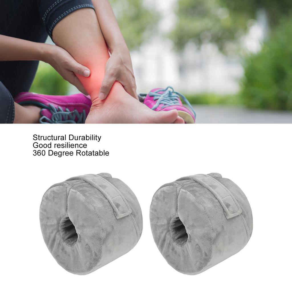 2pcs Foot Elevating Pillow Ankle Protector Foot Support Pillow Elevator Cushion Heel Pillow Grey