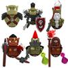 Kids Toys Medieval Orc Series Cartoon Figures Model Small Particles Building Blocks Childrens Birthday Gifts