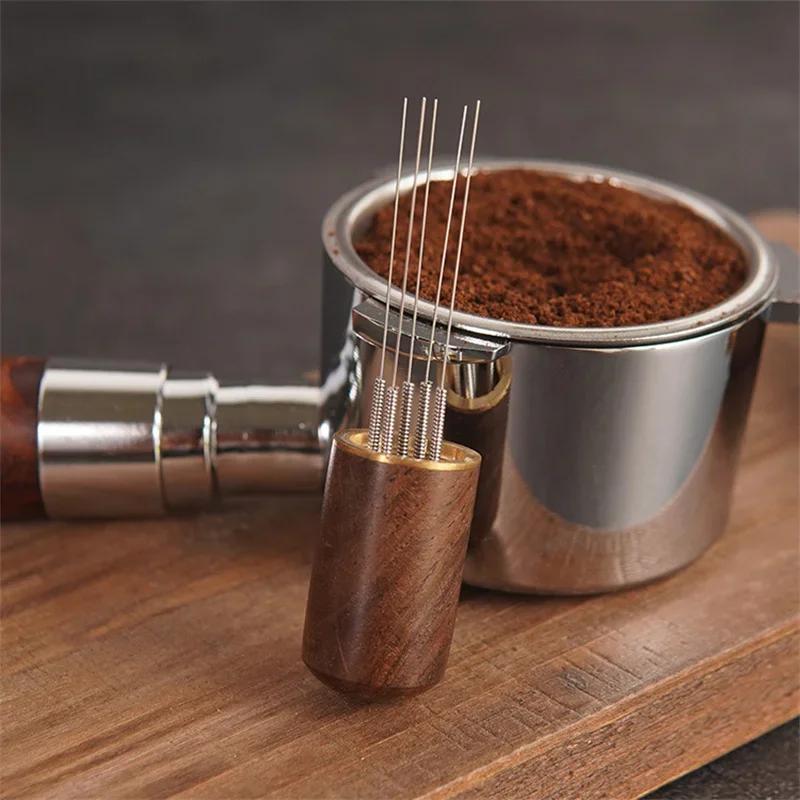 5/6/8 Needles Coffee Tamper Needles Espresso Powder Stirrer Distributor Leveler WDT Tools Stainless Steel Cafe Stirring Barista