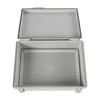 15"x11"x5.1 Inch Waterproof Electrical Junction Box, Grey Hinged Cover with Stainless Steel Latch, ABS Plasti Project Enclosure