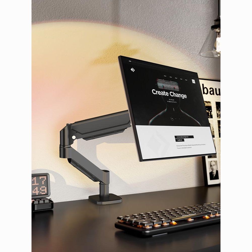 Adjustable Desktop Monitor Stand with Rotating Arm
