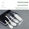 CHULV Disposable Biodegradable Soup Spoons