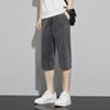 Pantaloncini in Denim Tencel da Uomo Estivi Sottili Freschi Larghi Dritti Casual Versatili Pantaloni Corti Jeans alla Moda