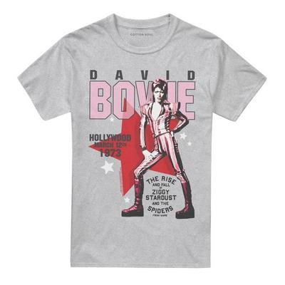 David Bowie Unisex Adult Hollywood Style Ziggy Stardust T-Shirt