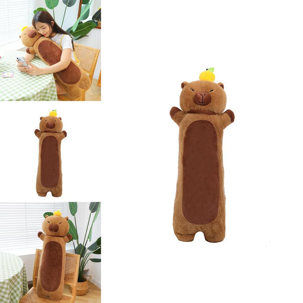 Capybara Plush Pillow Toy Soft Stuffed Animal For Kids Bedroom Decor