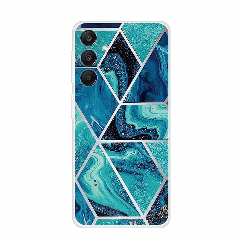 Marble Patterns Phone Case for Samsung A25 Soft Transparent TPU Clear Cover for Samsung Galaxy A 25 Protective Silicone Shell