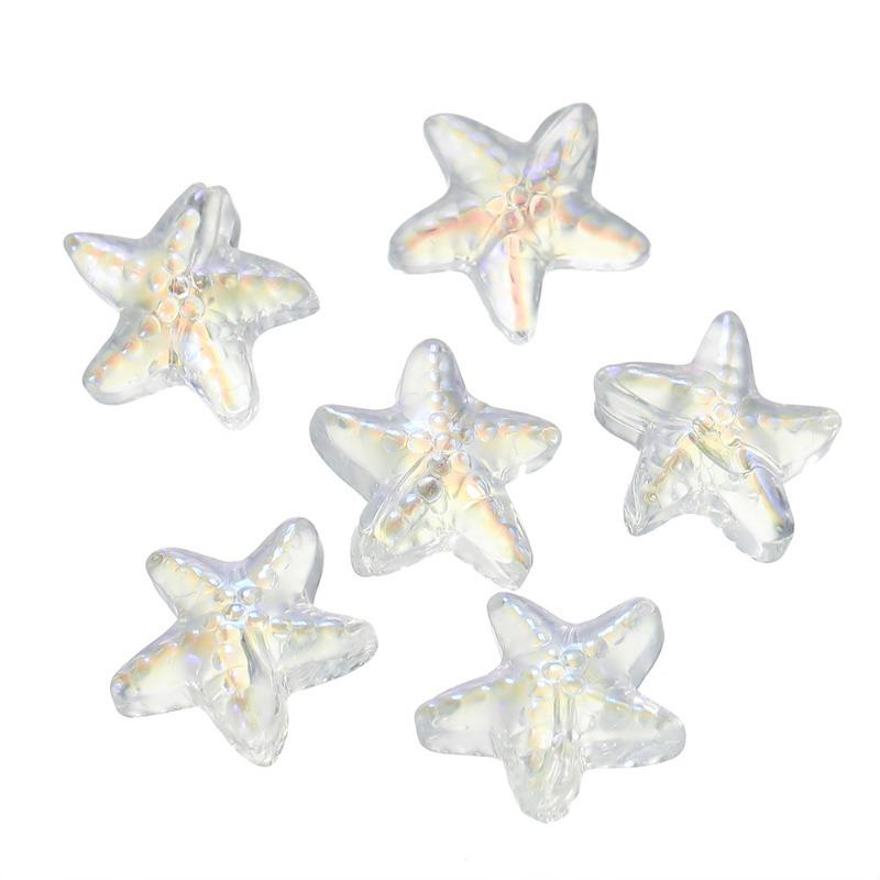 Mary Glass starfish loose beads glass beads handmade diy bracelet necklace jewelry