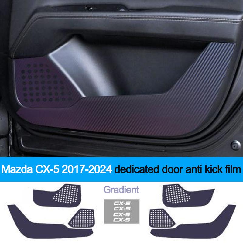 Car Inner Door Anti Kick Film Protective Anti-Scratch Cover for Mazda CX-5 CX5 2nd Gen 2017 - 2026 Auto Accessories Protector
