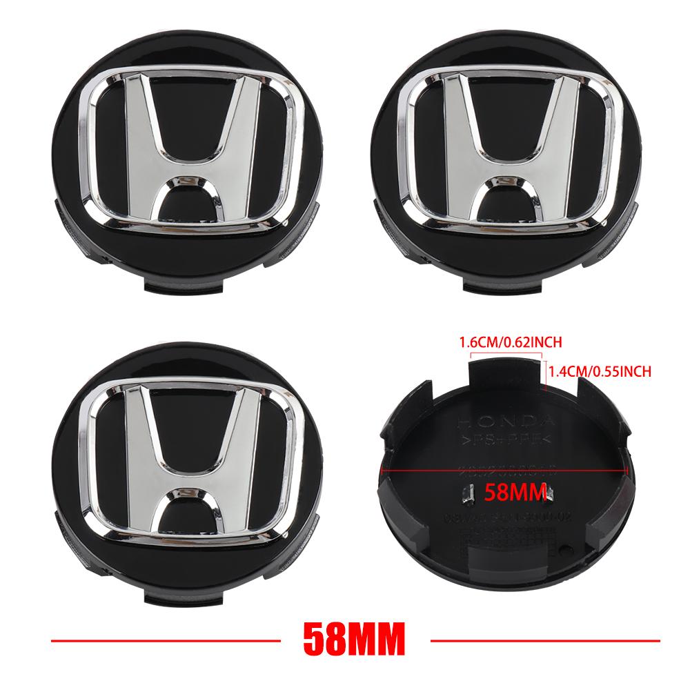 56/58/60/59mm Car Wheel Center Hub Caps Auto Accessories for Honda Type R Type S VTEC DOHC Modulo Vezel Legend Si RR Insight