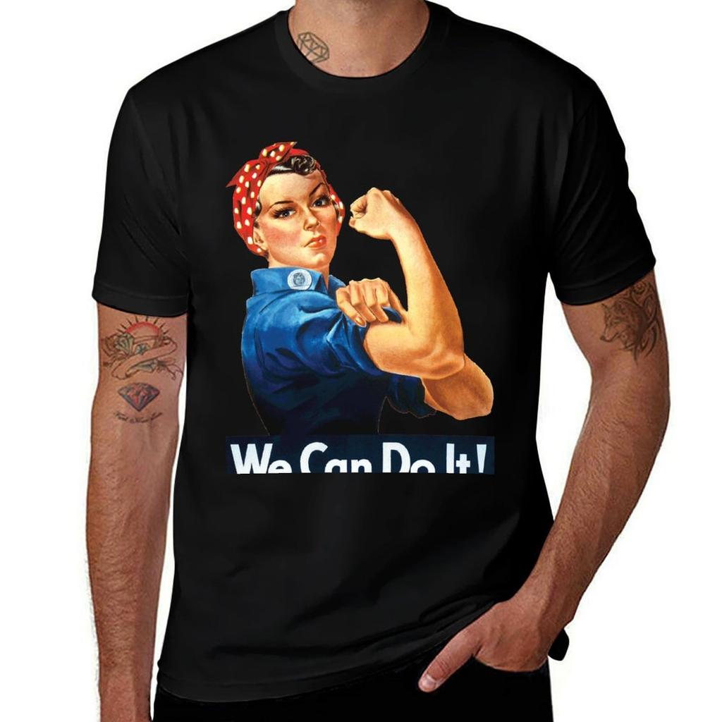 We Can Do It Pop Art Tshirt Work Comfort Tshirt For Unisex